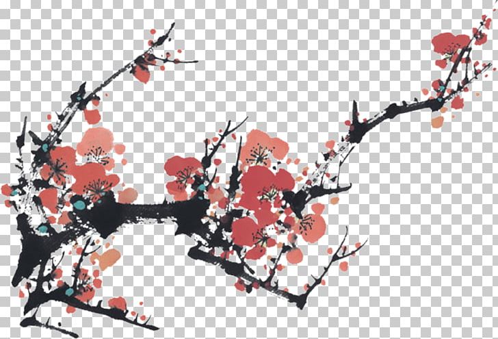 China Painting Ink Brush Shan Shui Ceramic PNG, Clipart, Antiquity, Blossom, Box, Branch, Cage Free PNG Download