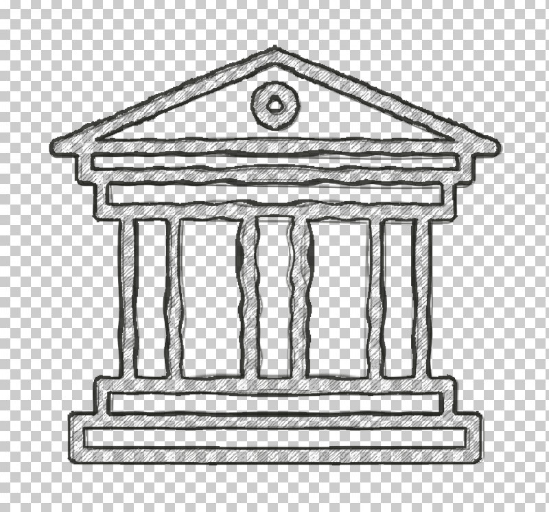 Museum Icon PNG, Clipart, Black, Black And White, Fence, Furniture, Home Free PNG Download