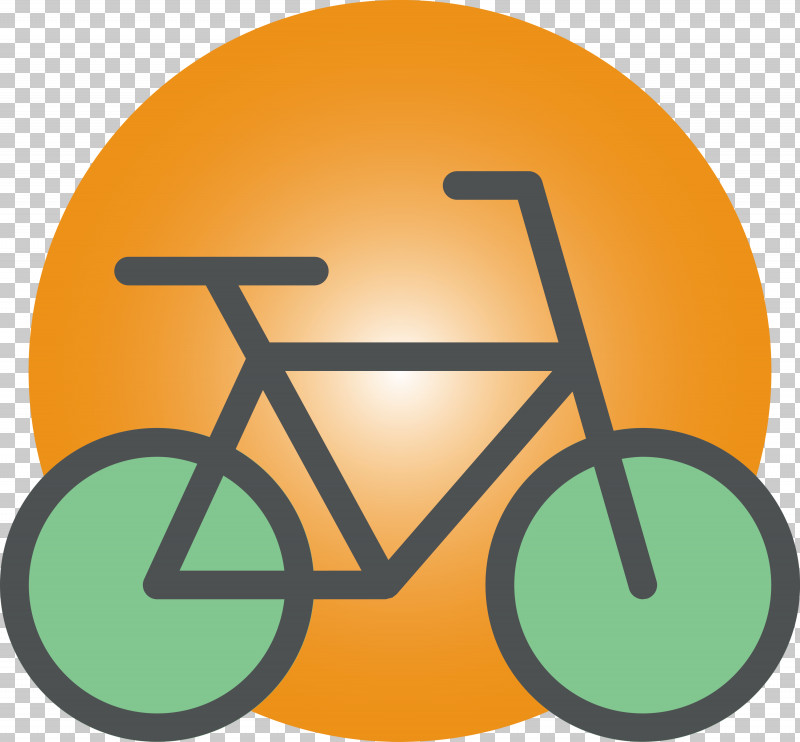 Bicycle Eco PNG, Clipart, Bicycle Eco, Circle, Line, Material Property, Orange Free PNG Download