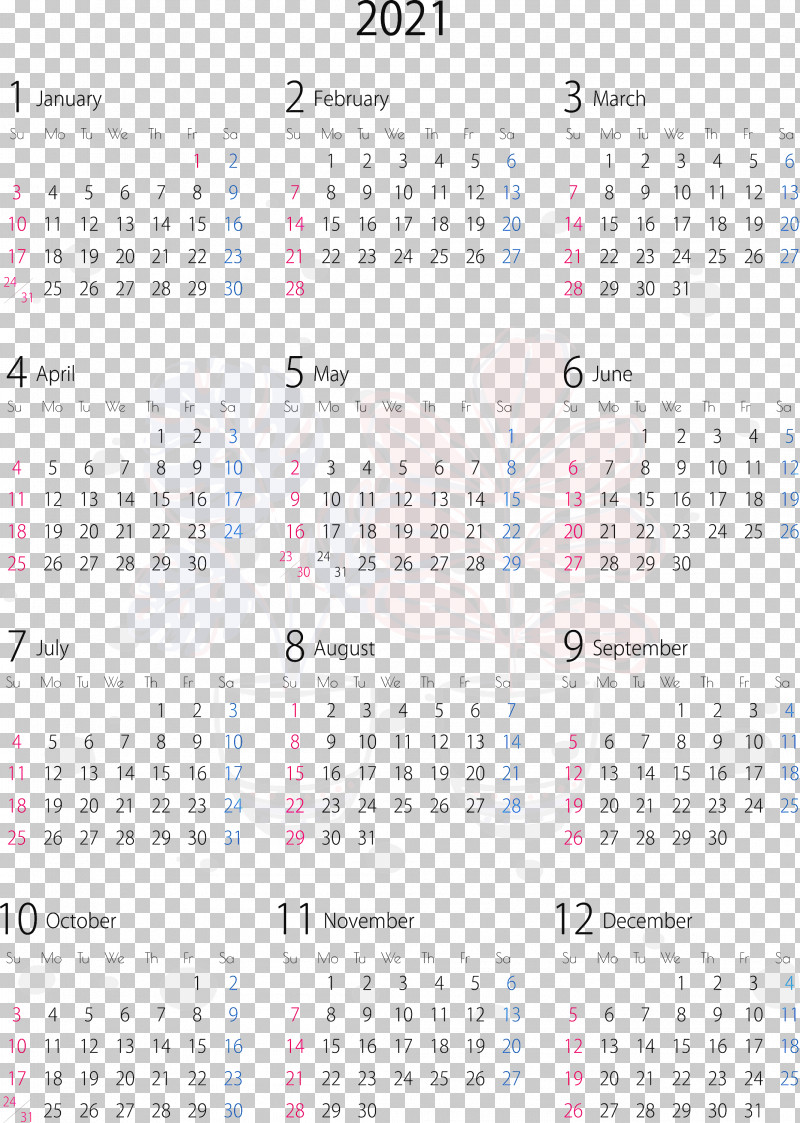 2021 Yearly Calendar PNG, Clipart, 2020 Pocket Calendar, 2021 Yearly Calendar, Calendar System, Calendar Year, Day Of The Week Free PNG Download