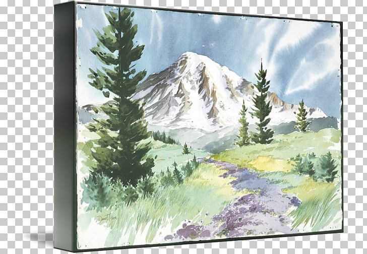 Watercolor Painting Landscape Tree PNG, Clipart, Art, Landscape, Lupine, Mountain, Paint Free PNG Download