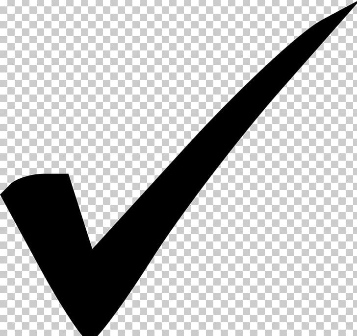 Check Mark Computer Icons PNG, Clipart, Angle, At Sign, Black, Black And White, Brand Free PNG Download