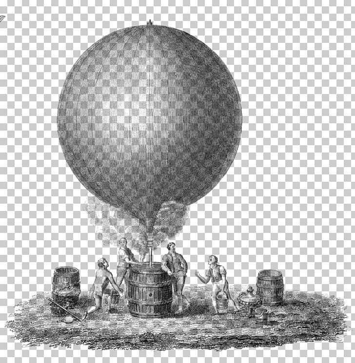 Flight Hot Air Balloon Montgolfier Brothers Airplane PNG, Clipart, Aeronautics, Airplane, Balloon, Black And White, Drawing Free PNG Download