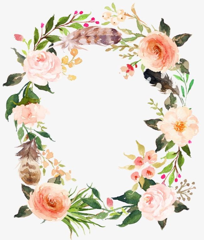 Fresh Pink Flowers Garland PNG, Clipart, Feather, Feathers, Feather Wreath, Flowers, Flowers Clipart Free PNG Download