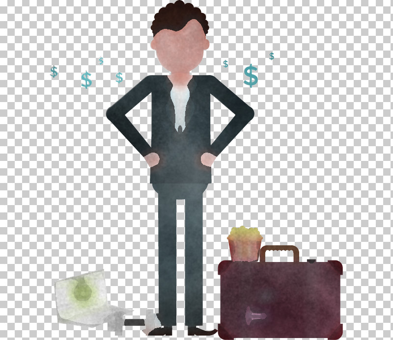 Cartoon Standing Suitcase Baggage Businessperson PNG, Clipart, Baggage, Businessperson, Cartoon, Standing, Suitcase Free PNG Download