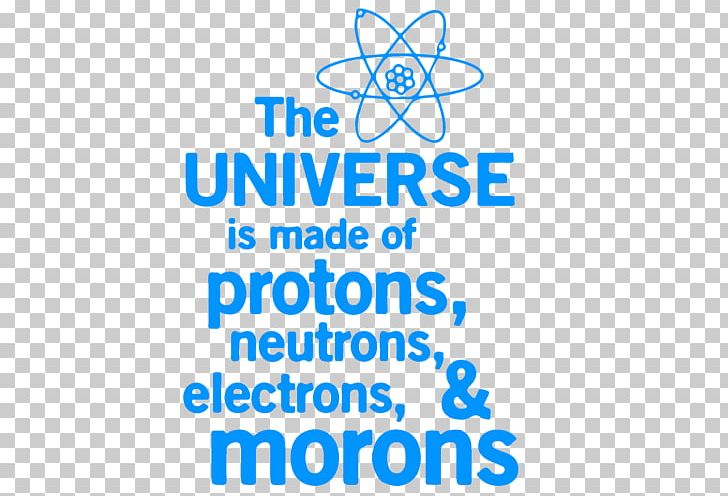 Particle Physics T-shirt Proton Neutron Universe PNG, Clipart, Area, Blue, Brand, Clothing, Douchegordijn Free PNG Download