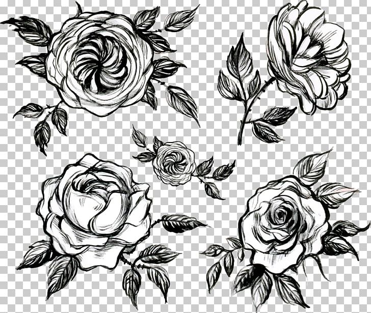 Visual Arts Floral Design White Rose PNG, Clipart, Black, Flower, Flower Arranging, Green Tea, Monochrome Free PNG Download