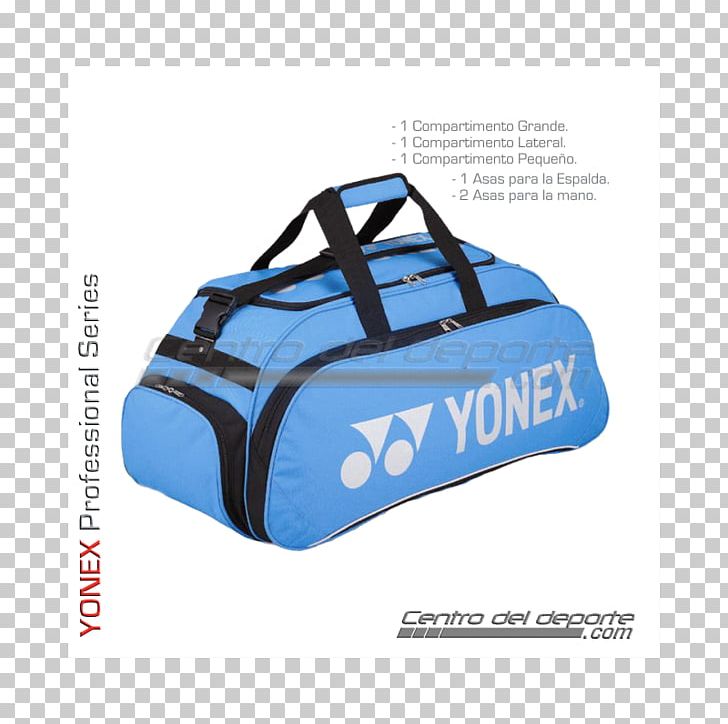 Bag Travel Yonex Racket Sports PNG, Clipart, Accessories, Bag, Blue, Brand, Electric Blue Free PNG Download