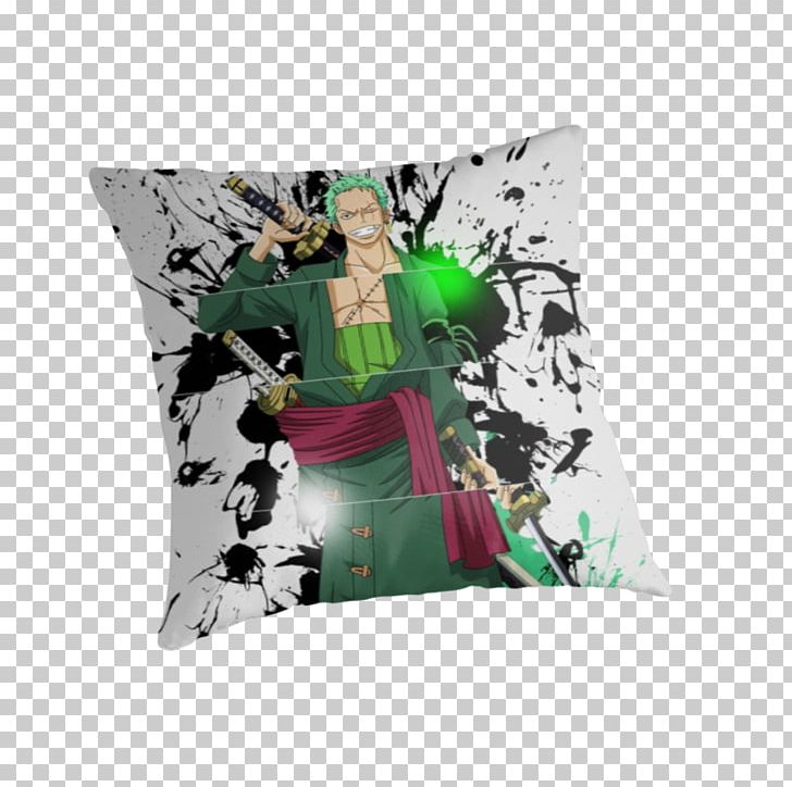 Roronoa Zoro Throw Pillows Cushion Green PNG, Clipart, Anime, Cushion, Furniture, Green, One Piece Free PNG Download