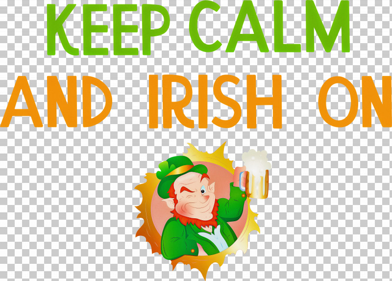 Saint Patrick Patricks Day Keep Calm And Irish PNG, Clipart, Behavior, Character, Green, Happiness, Line Free PNG Download