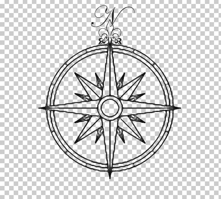 Compass Rose Wind Rose Drawing PNG, Clipart, Angle, Area, Black And White, Cartography, Circle Free PNG Download