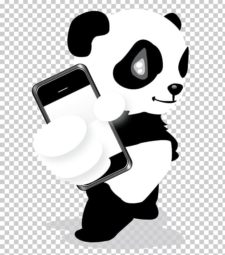 Giant Panda Bear Mobile Phones Smartphone Panda Illustrations PNG, Clipart, Animals, Bear, Black And White, Cel, Cuteness Free PNG Download