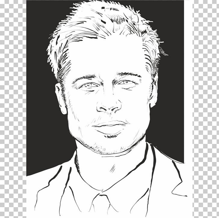 Brad Pitt Sketch Graphics Illustration Drawing PNG, Clipart, Actor, Angelina Jolie, Angle, Art, Black And White Free PNG Download