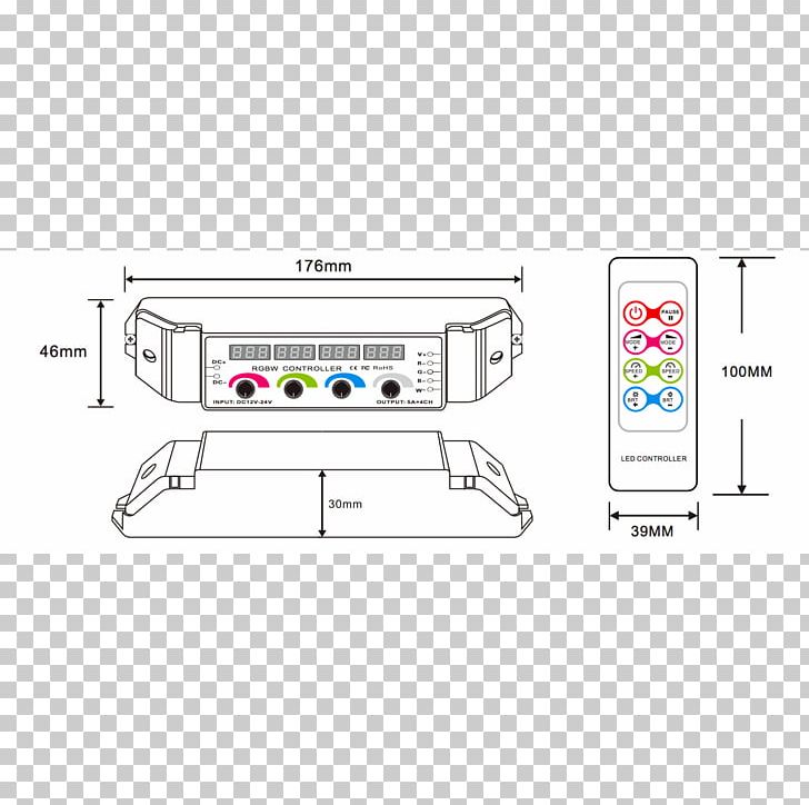 Electronics Accessory RGB Color Model LED Strip Light Dimmer PNG, Clipart, Area, Color, Diagram, Dimmer, Electronics Accessory Free PNG Download