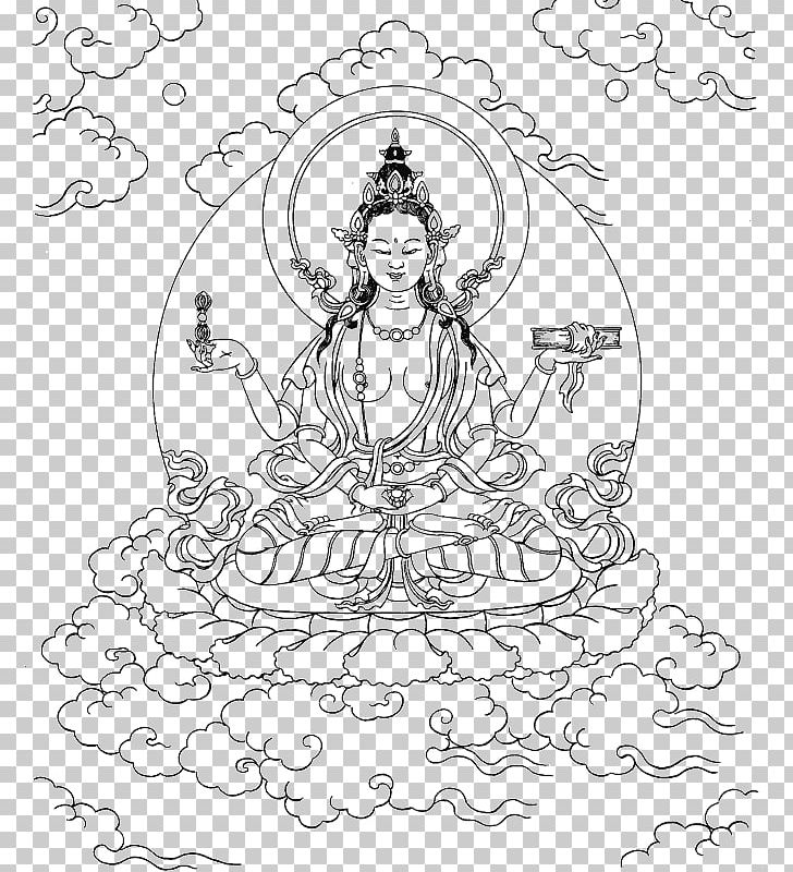 Heart Sutra Prajnaparamita Buddhism Manjushri Buddhahood PNG, Clipart, Artwork, Black And White, Bodhisattva, Buddhahood, Buddharupa Free PNG Download