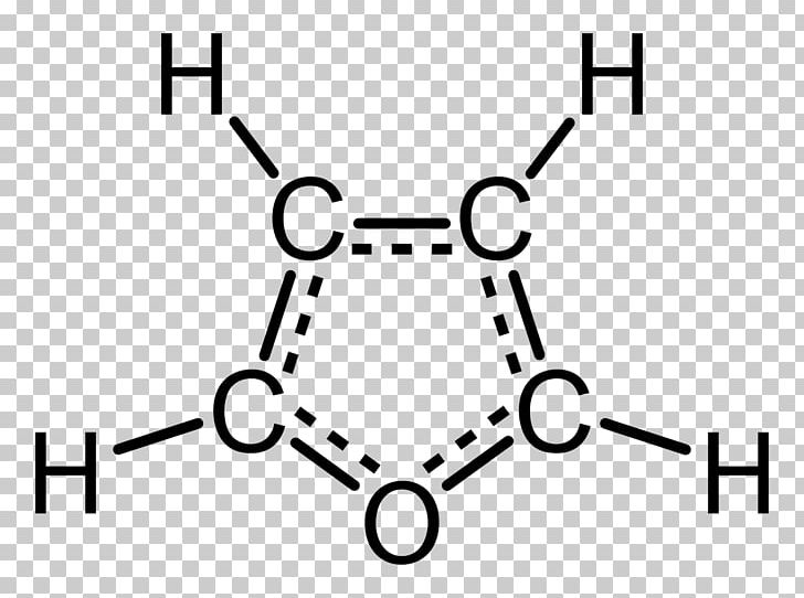 Furan Aromaticity Pyrrole Heterocyclic Compound Structure PNG, Clipart, Angle, Aromaticity, Benzofuran, Black, Black And White Free PNG Download