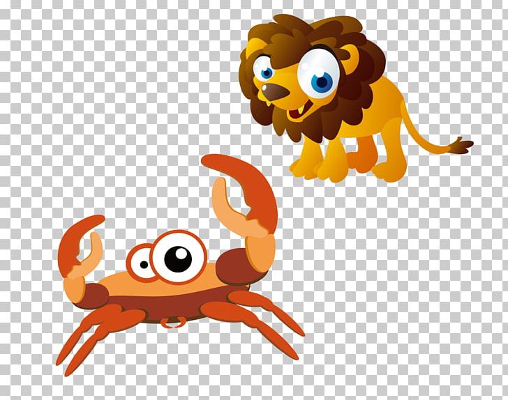 Lion Cartoon Animal PNG, Clipart, Animal, Art, Cartoon, Child, Crab Free PNG Download