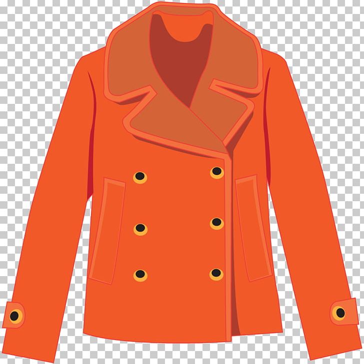 Overcoat Clothing Orange PNG, Clipart, Coat, Coat Vector, Designer, Euclidean Vector, Fashion Free PNG Download
