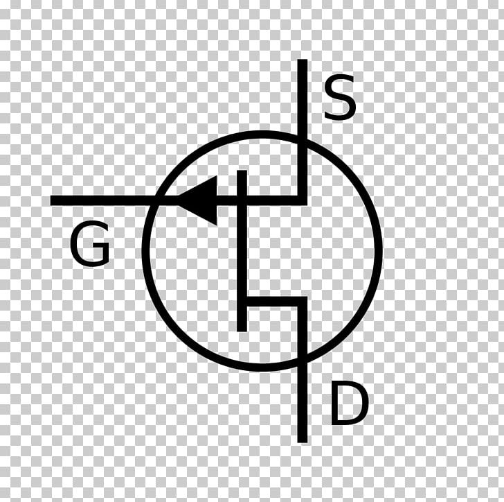 JFET Electronic Symbol Field-effect Transistor MOSFET PNG, Clipart, Angle, Area, Bipolar Junction Transistor, Black, Black And White Free PNG Download