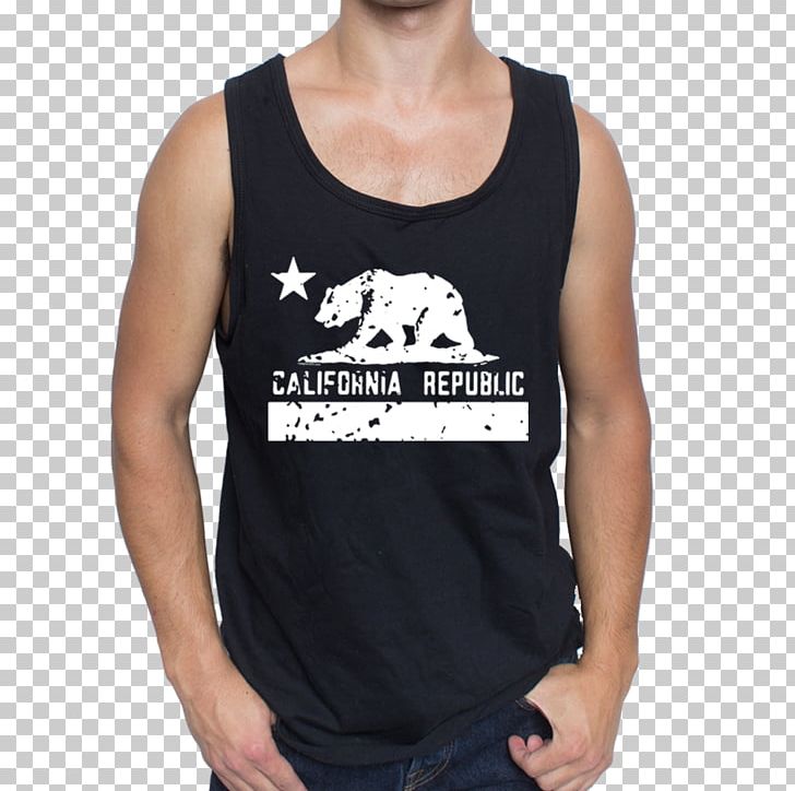 T-shirt California Republic Hoodie Sleeveless Shirt PNG, Clipart, Active Tank, Black, Brand, California, California Republic Free PNG Download