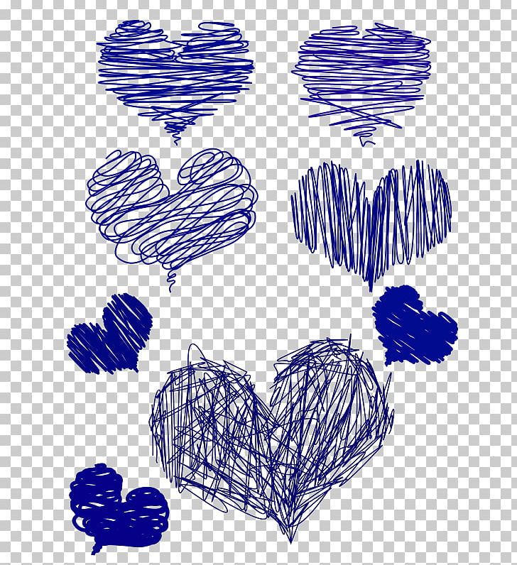 Drawing Heart Blue PNG, Clipart, Area, Art, Artwork, Black And White, Blue Free PNG Download