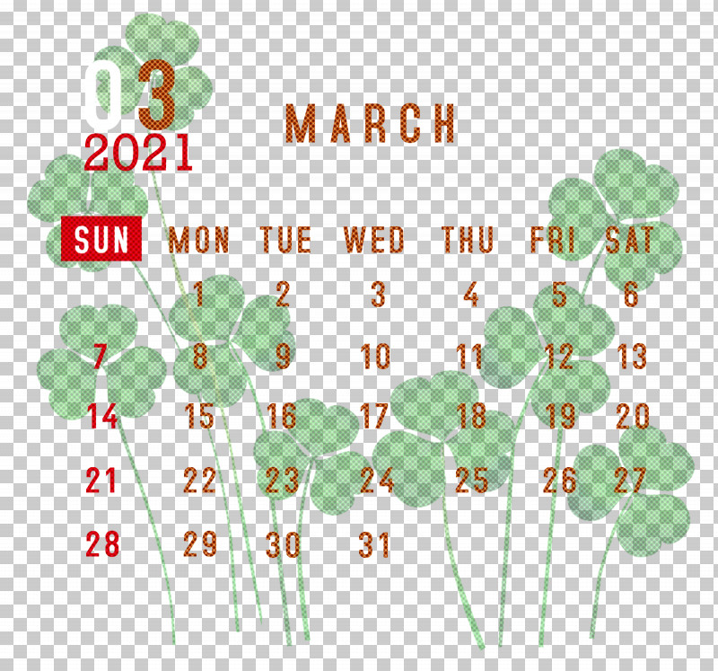 March 2021 Printable Calendar March 2021 Calendar 2021 Calendar PNG, Clipart, 2021 Calendar, Clover, Floral Design, Fourleaf Clover, Holiday Free PNG Download
