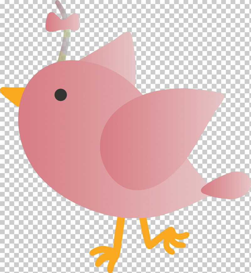 Pink Cartoon Bird Perching Bird PNG, Clipart, Bird, Cartoon, Cute Cartoon Bird, Perching Bird, Pink Free PNG Download