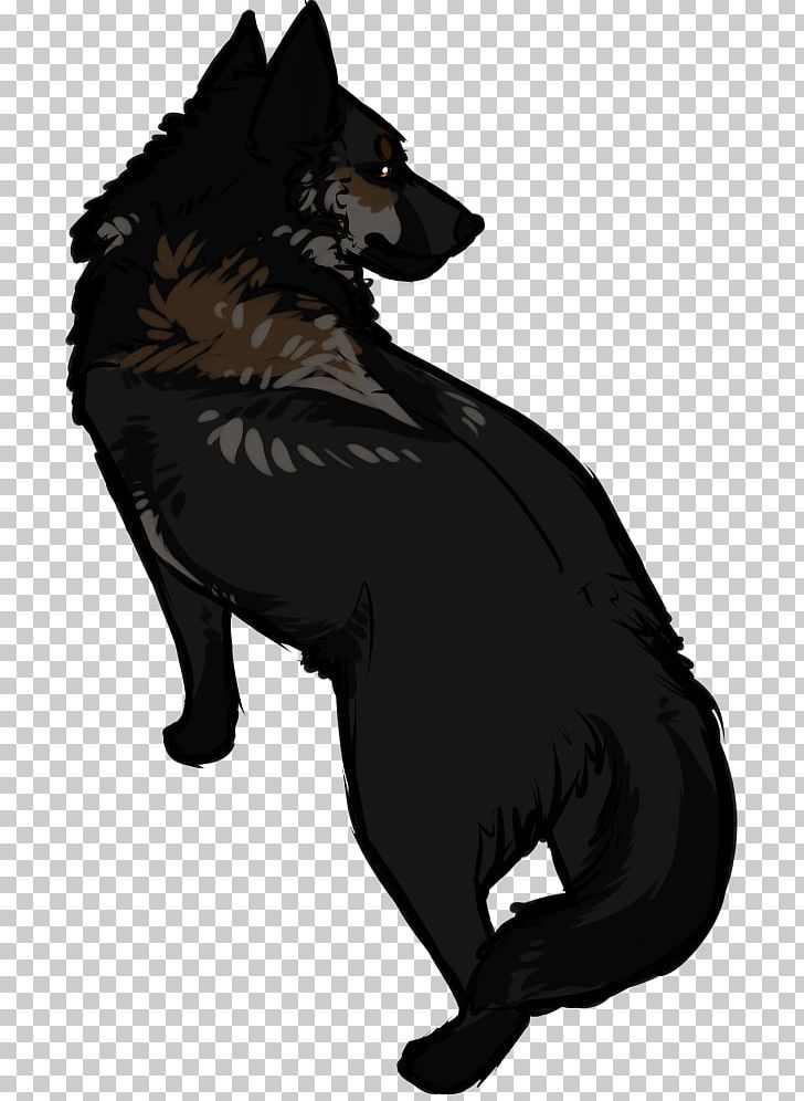 brown black wolf