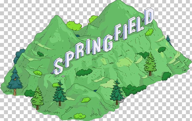 The Simpsons: Tapped Out The Simpsons: Hit & Run The Simpsons Game Springfield Lisa Simpson PNG, Clipart, Alf Clausen, Biome, Grass, Green, Hollywood Sign Free PNG Download