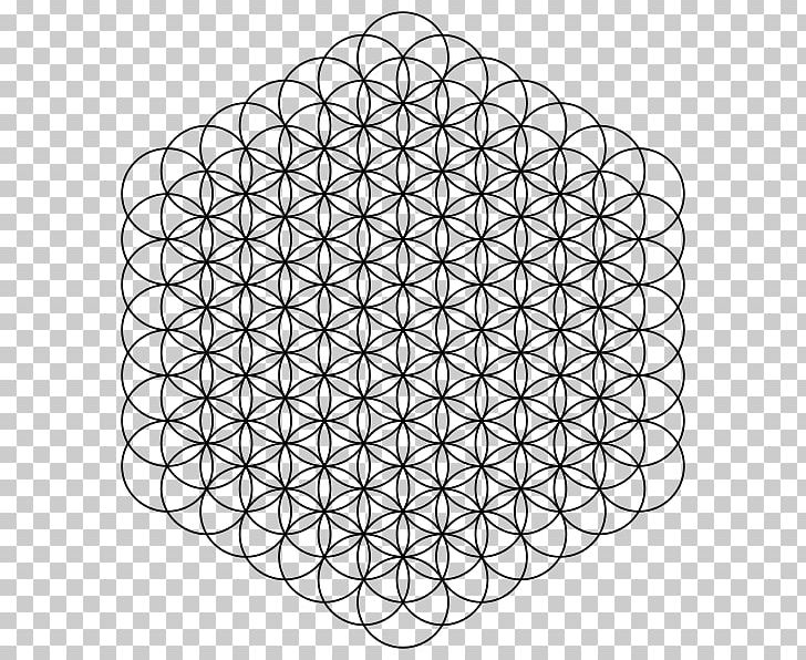 Overlapping Circles Grid Sacred Geometry Symbol Flower Pattern PNG, Clipart,  Free PNG Download