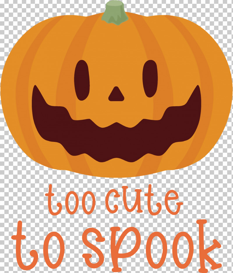 Halloween Too Cute To Spook Spook PNG, Clipart, Calabaza, Cartoon, Fruit, Halloween, Happiness Free PNG Download