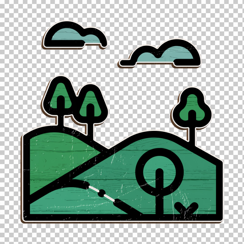 Mountain Icon Hill Icon Landscapes Icon PNG, Clipart, Geometry, Green, Landscapes Icon, Line, Mathematics Free PNG Download