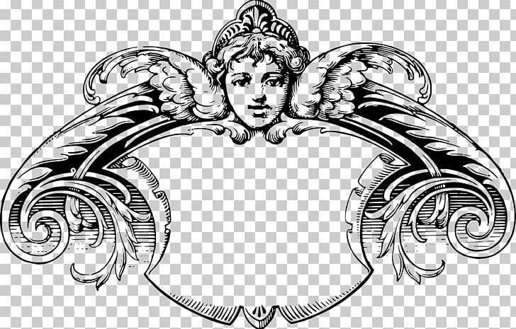 Frames Cherub PNG, Clipart, Art, Artwork, Black And White, Body Jewelry, Border Frames Free PNG Download