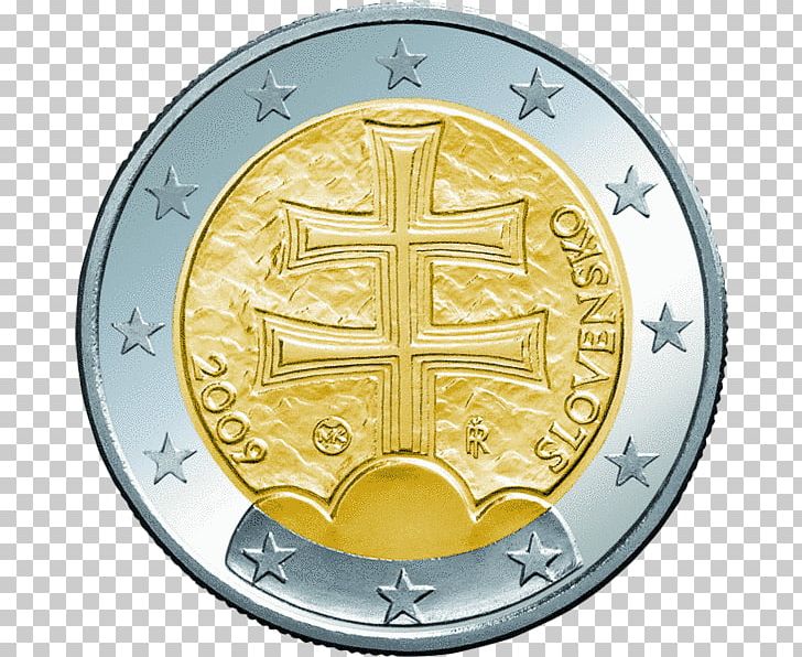 Slovak Euro Coins Currency Exchange Rate PNG, Clipart, 1 Euro Coin, 2 Euro Coin, 2 Euro Commemorative Coins, Coin, Currency Free PNG Download