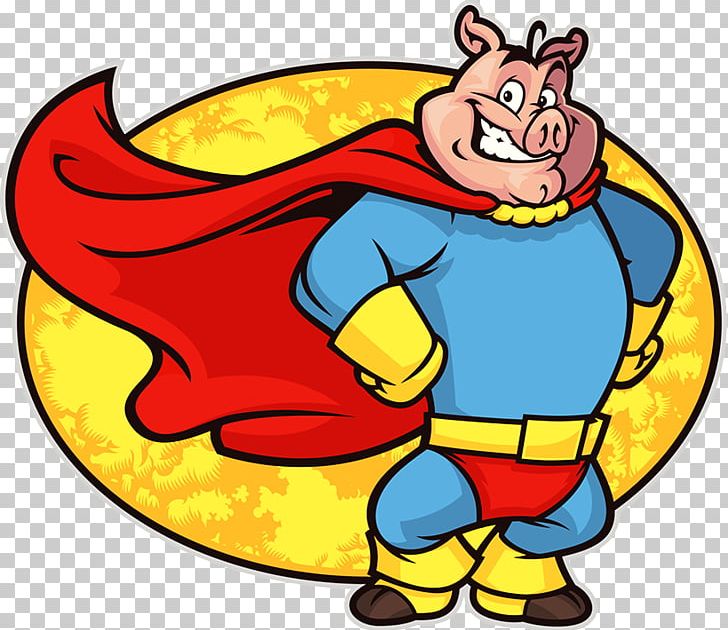 Clark Kent Domestic Pig PNG, Clipart, Art, Cartoon, Clark Kent, Clip Art, Cloak Free PNG Download