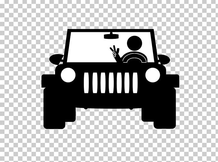 Jeep Wrangler Car Bumper Sticker T-shirt PNG, Clipart, Angle, Black, Black And White, Brand, Bumper Free PNG Download