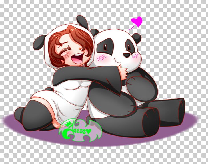 Cute panda hugging toy kawaii cartoon vector  Stock Illustration  71123771  PIXTA