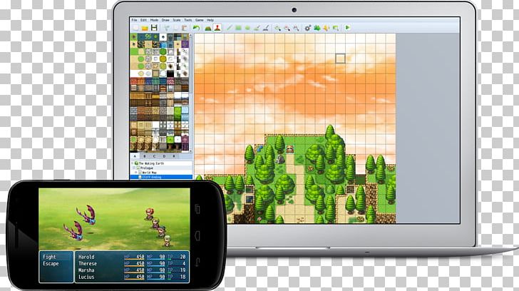 RPG Maker MV RPG Maker VX Role-playing Game Tile-based Video Game PNG, Clipart, Computer Monitor, Electronic Device, Electronics, Gadget, Game Free PNG Download
