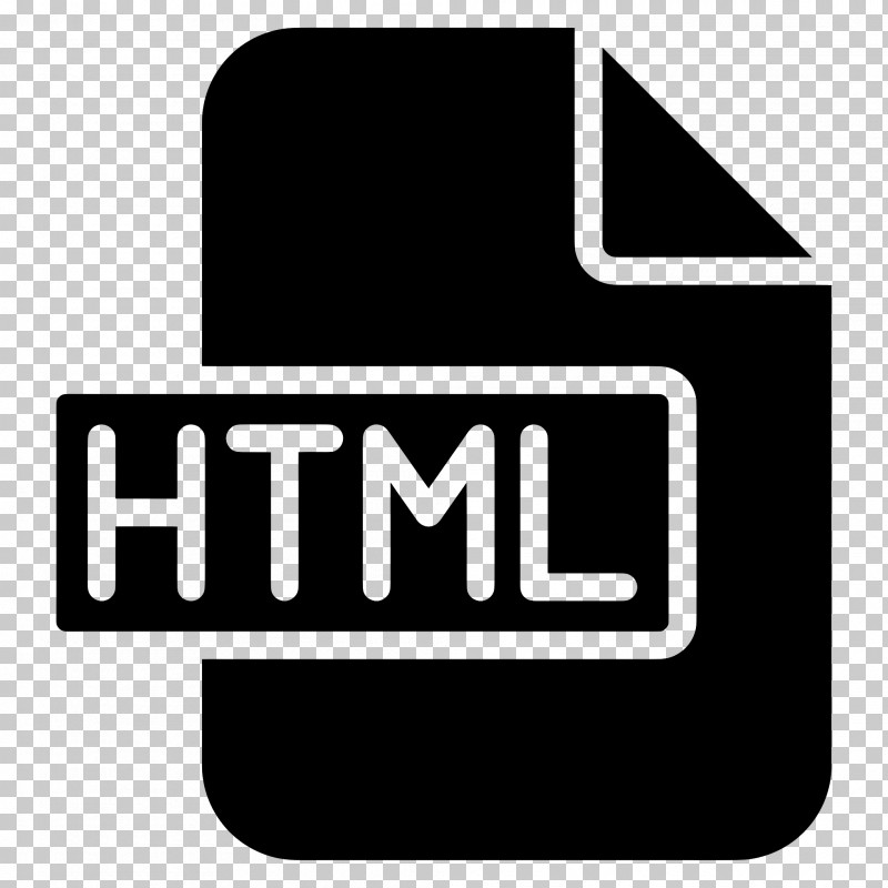 Html Logo - HTML File Icon In Black PNG, Clipart, Code, Document, File ...