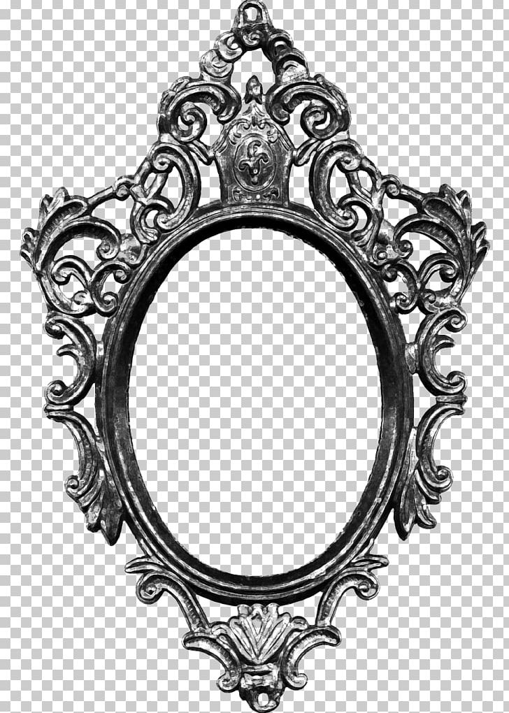 Frames Ornament Mirror PNG, Clipart, Antique, Art, Black And White, Body Jewelry, Decorative Arts Free PNG Download