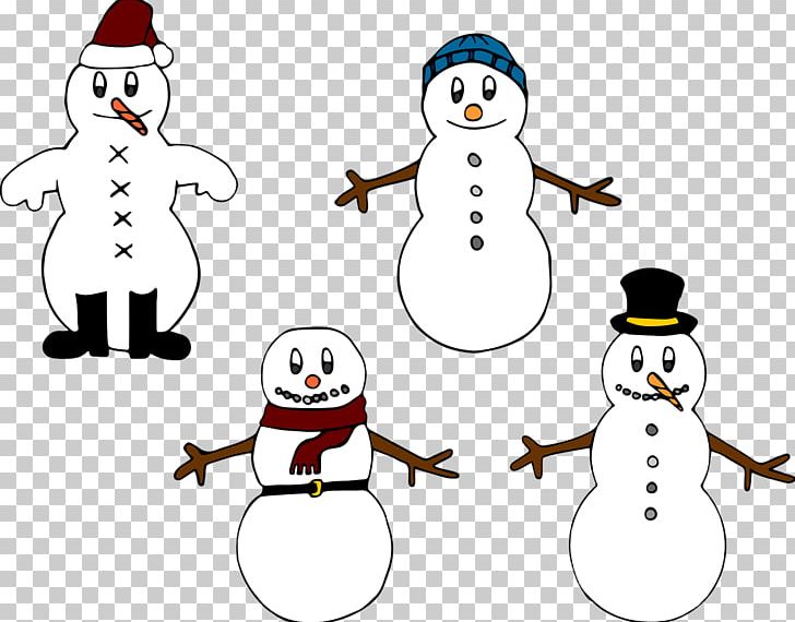 Snowman Christmas Winter PNG, Clipart, Area, Artwork, Beak, Bird, Cartoon Free PNG Download