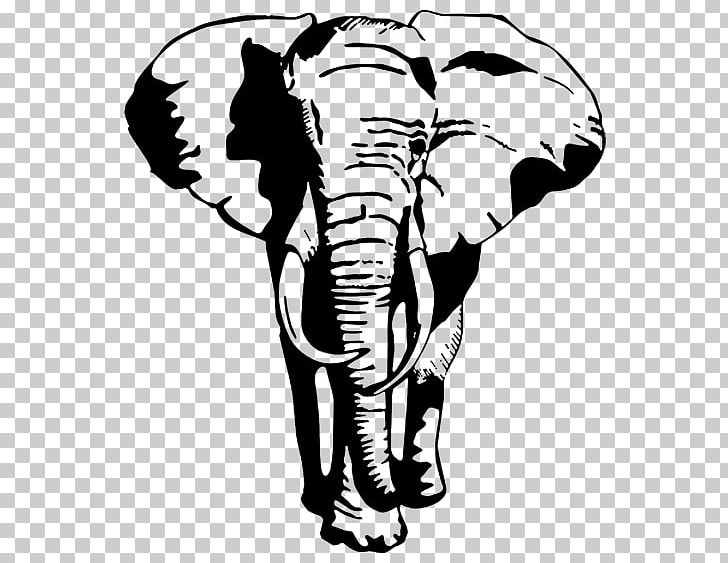 Wall Decal Sticker Elephantidae PNG, Clipart, African Elephant, Black And White, Cattle Like Mammal, Decal, Elephantidae Free PNG Download