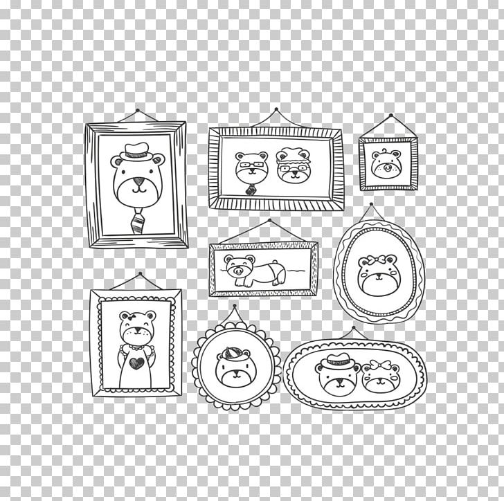 Frame Photography PNG, Clipart, Area, Bear, Black And White, Brand, Cartoon Free PNG Download