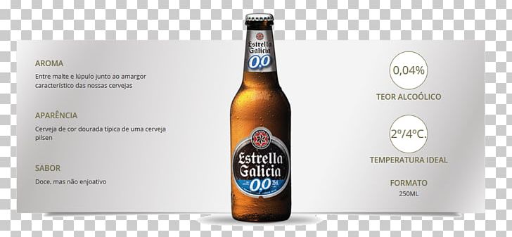 Beer Bottle Liqueur Estrella Galicia Low-alcohol Beer PNG, Clipart, Alcoholic Drink, Alcool, Beer, Beer Bottle, Bottle Free PNG Download