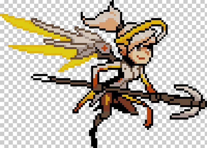 Overwatch Mercy Pixel Art BlizzCon PNG, Clipart, Art, Blizzcon, Drawing, Fictional Character, Gaming Free PNG Download