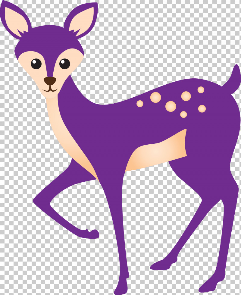Purple Violet Deer Tail Wildlife PNG, Clipart, Animal Figure, Deer, Fawn, Purple, Tail Free PNG Download