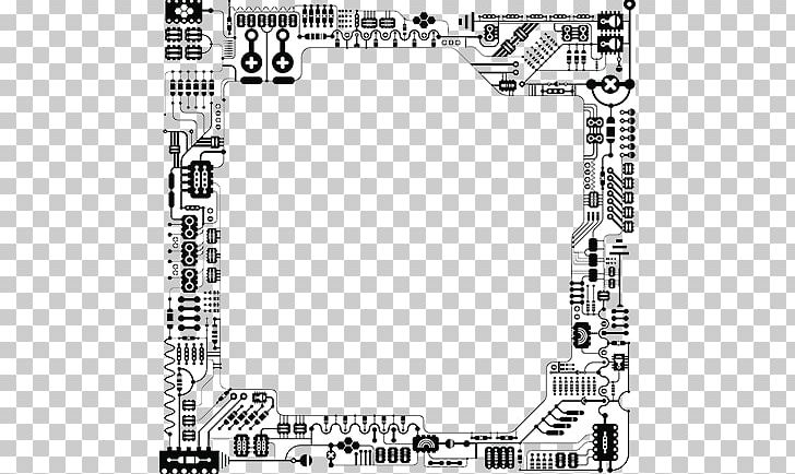 Black And White Electrical Network Printed Circuit Board Electronic Circuit PNG, Clipart, Black, Blue Science And Technology, Central Processing Unit, Chip, Electrical Wiring Free PNG Download