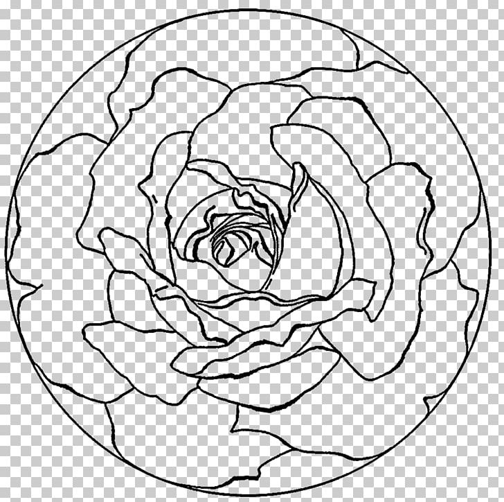 Coloring Book Mandala Rose Meditation PNG, Clipart, Adult, Area, Art, Black And White, Book Free PNG Download