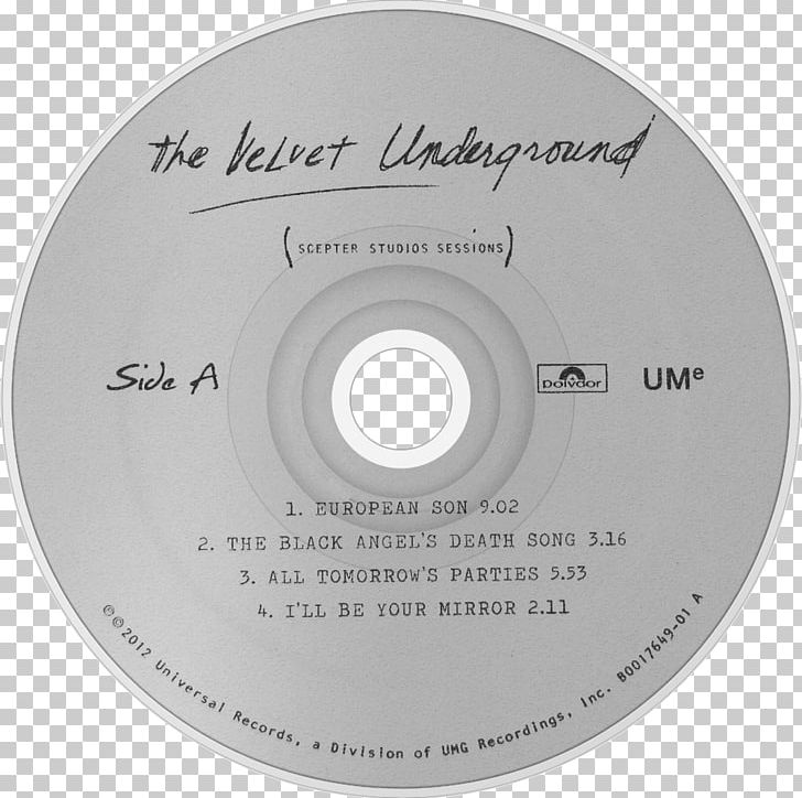The Velvet Underground Scepter Studios Sessions Phonograph Record Compact Disc Acetate Disc PNG, Clipart, Acetate, Acetate Disc, Brand, Circle, Compact Disc Free PNG Download