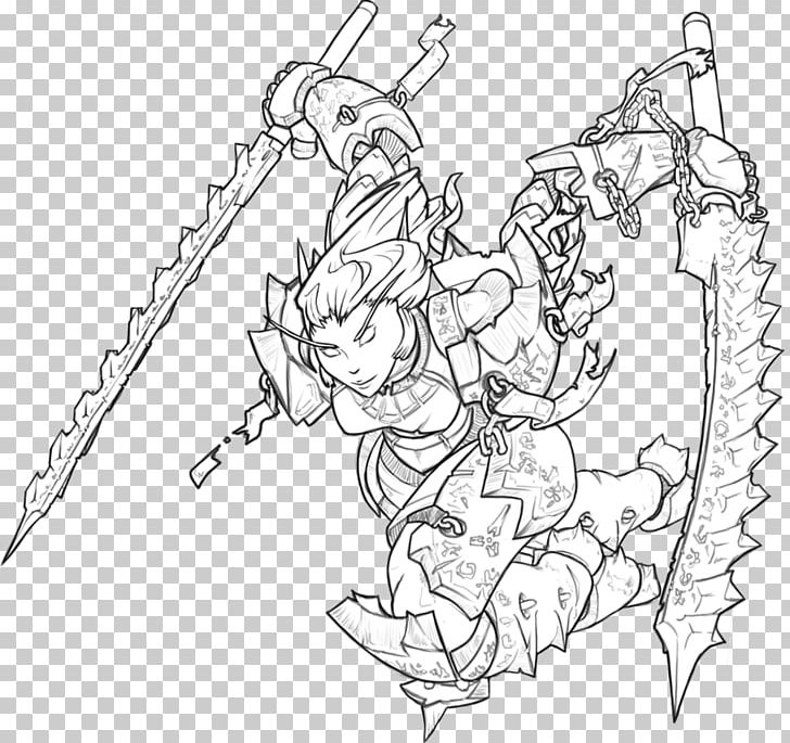 World Of Warcraft Line Art Warhammer 40 PNG, Clipart, Angle, Arm, Art, Artwork, Black And White Free PNG Download